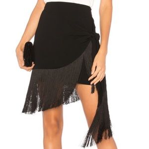 Cinq à sept Marion fringe skirt